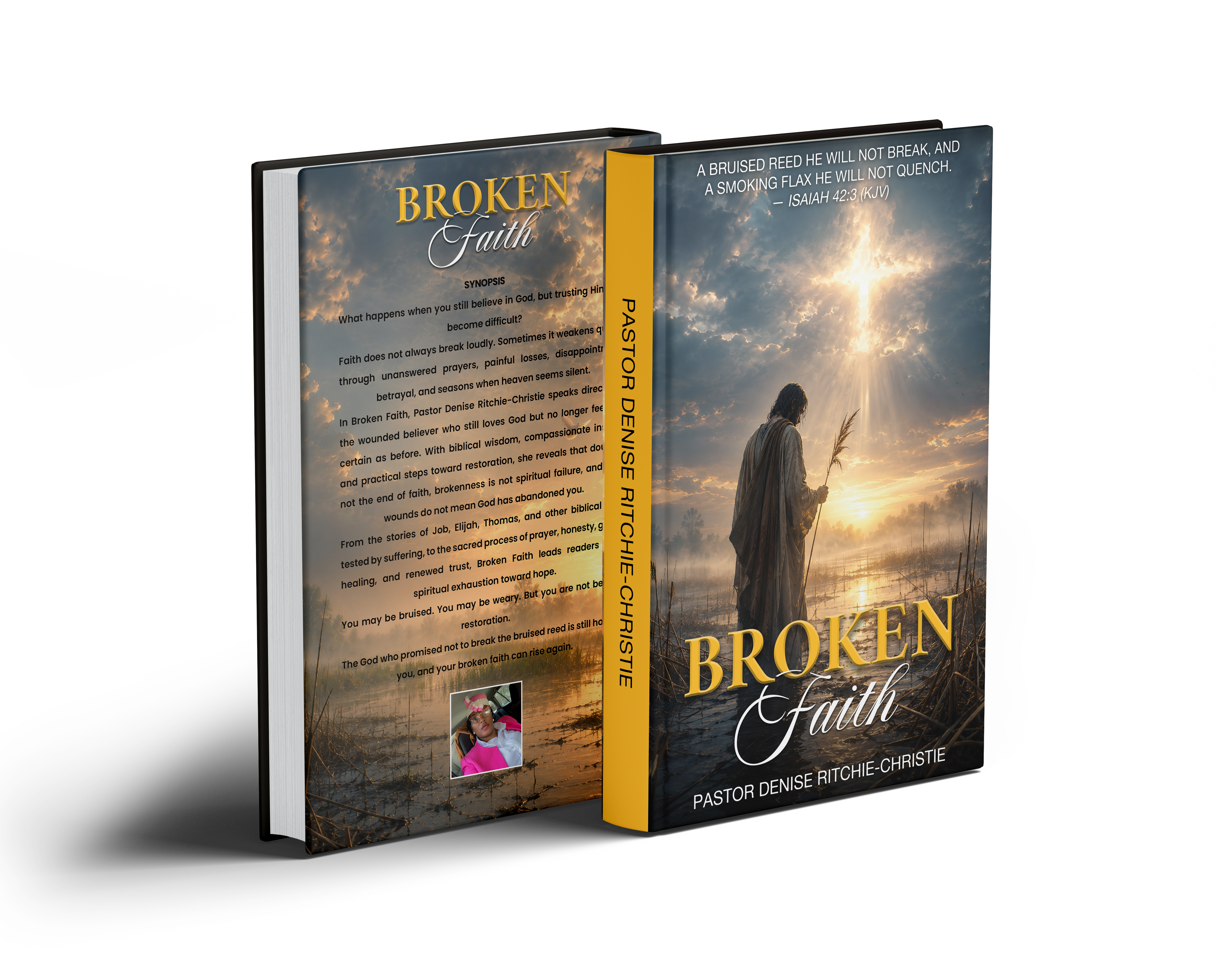 Broken Faith book mockup by Pastor Denise Ritchie-Christie